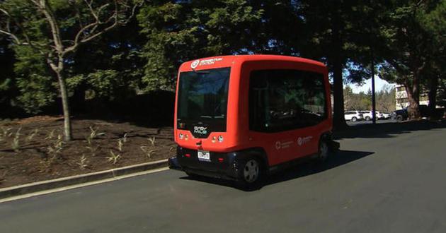 加州测试无人驾驶公交车 将为办公园区提供摆渡服务
