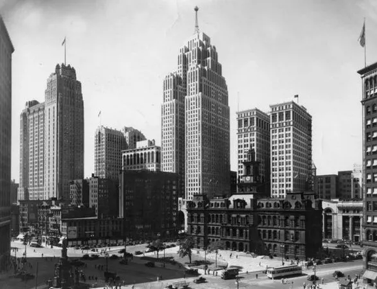 1930年的底特律，图源BBC NEWS