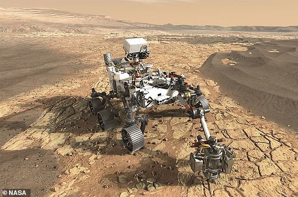 NASA的毅力号火星车将在火星上寻找古代生命的迹象(想象图),以帮助科学家更好地了解地球上的生命是如何进化的