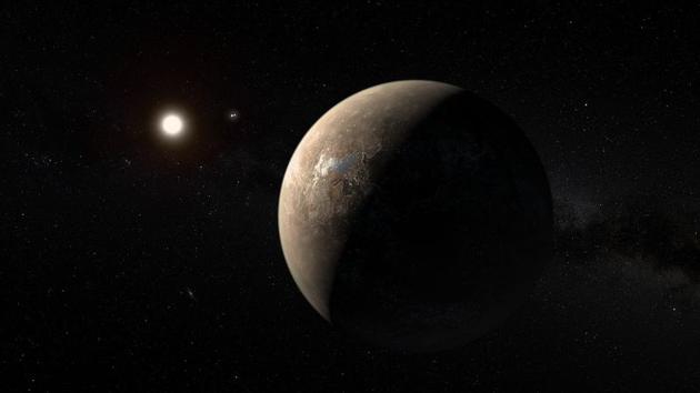 图为地外行星比邻星b的概念图。