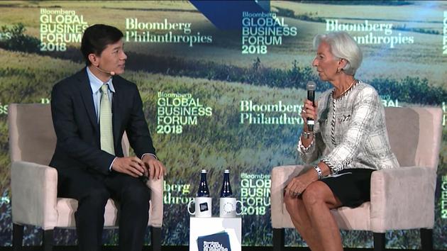 李彦宏对话IMF总裁拉加德:AI更多的还是机会而非威胁