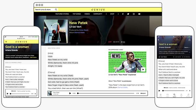 Apple Music与Lyric Database Genius