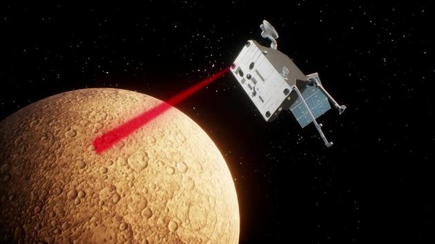 “水星行星轨道器”探测水星示意图