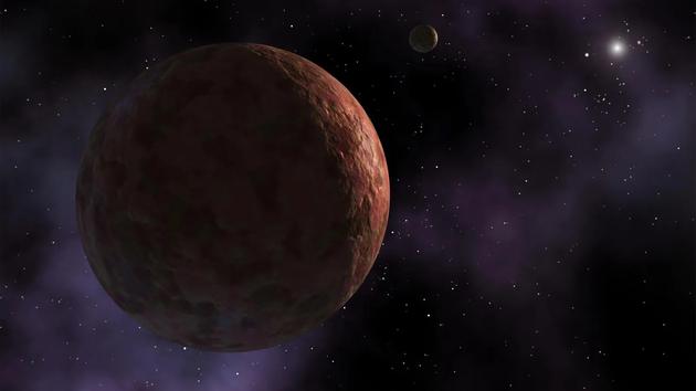 未发现的大质量行星施加的引力或许可以解释矮行星赛德娜的不寻常轨道。