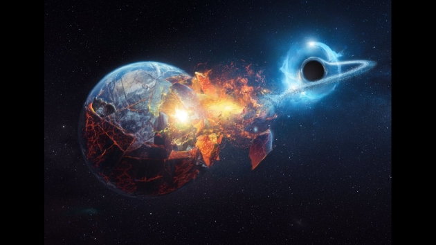 黑洞撞击地球时会发生什么？|黑洞|恒星