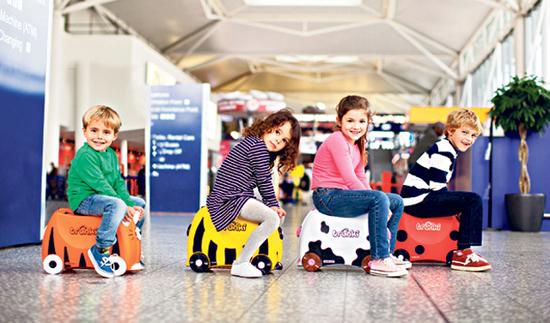 trunki:又酷又拉风:可以骑着走的儿童行李箱 Trunki儿童行李箱