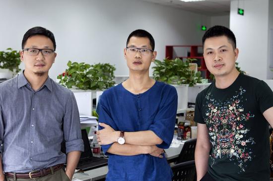 “开干”三位创始人,从左至右:申音、李波、黄兴文