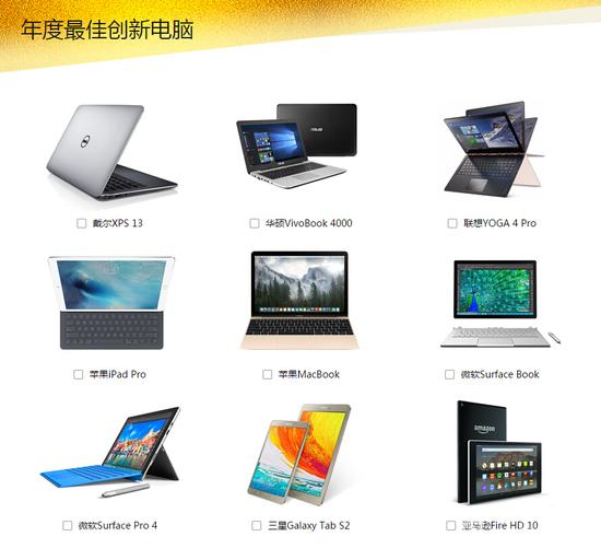 2015新浪科技风云榜评选:创新电脑犬牙交错