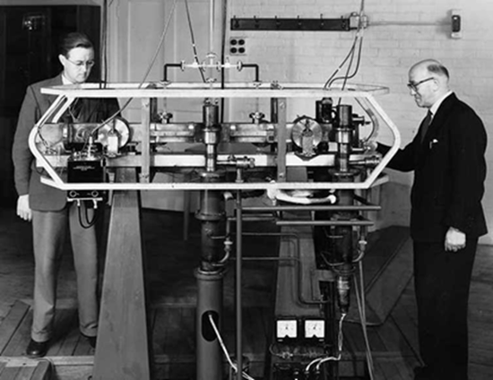 1955年首次出现原子钟