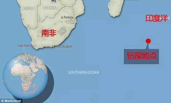 大洋钻探地点位于西南印度洋中脊