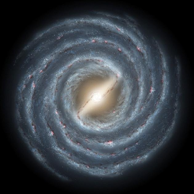 银河系中心位置的物质密度很高，包括大量星团和黑洞，而如果能够确认这一区域存在的暗物质粒子碰撞信号，则将大大加深我们对于宇宙的理解