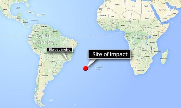 该事件发生在距巴西海岸边1000公里处。这是自2013年2月、一颗陨石在俄罗斯车里雅宾斯克上空爆炸之后，该类型事件中规模最大的一次。