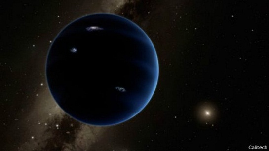 瑞士伯尔尼大学科学家认为，这个可能存在的“太阳系第九颗行星”直径是地球的7.5倍，其温度为零下226摄氏度。