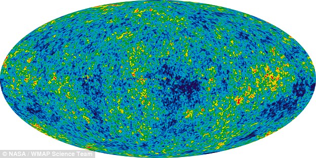 科学家们所称的暗物质和暗能量，其很大一部分来源与宇宙大爆炸时留下的余晖——也就是所谓的“宇宙微波背景辐射”（CMB）有关。迄今人类进行的针对“宇宙微波背景辐射”分布的最精确的测量（如图）是由欧洲空间局（ESA）发射的普朗克卫星所完成的