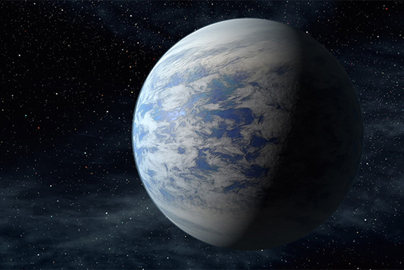 超级地球“开普勒-69c”的艺术想象图