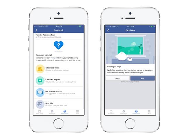 Facebook开放防自杀工具:帮助用户及时制止好友自杀行为