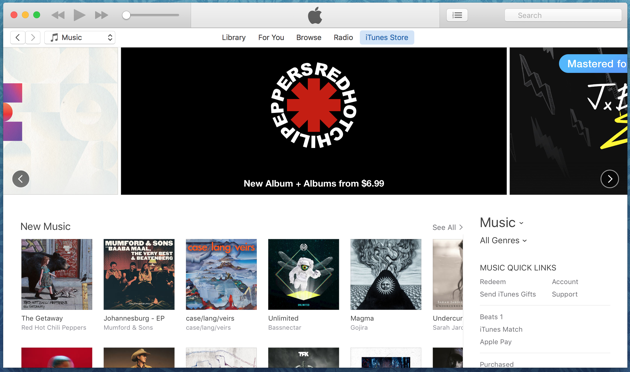iTunes中对Apple Music样式进行了改进