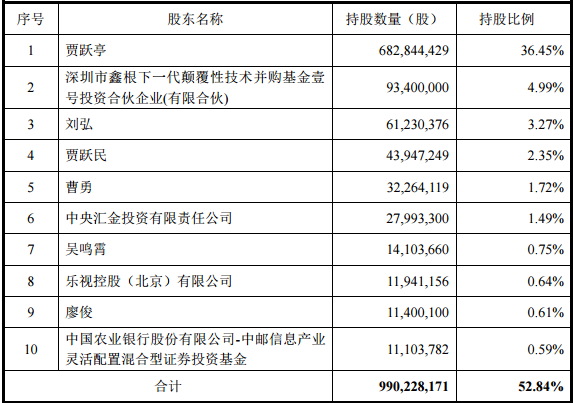 定增之前前十大股东