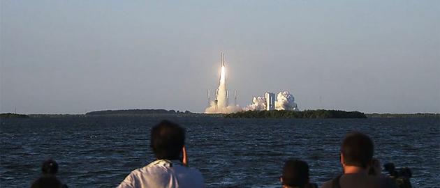 北京时间9月9日上午7:05,OSIRIS-Rex探测器从美国佛罗里达州卡纳维拉尔角空军基地发射升空