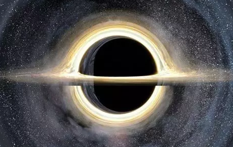 电影《星际穿越》中的黑洞(图片来自网络)