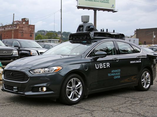 Uber在匹兹堡测试的无人驾驶汽车