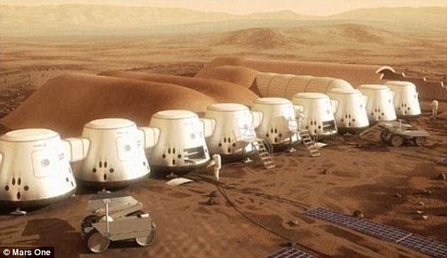 火星一号计划:火星一号计划再次推迟:2031年首批乘务组离开地球 “火星一号”任务组承认,因为“资金原因”计划再次推迟。艺术构想图:2028年(现推迟到2031年)火星殖民地情景。
