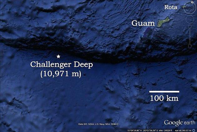 挑战者深渊为马里亚纳海沟最深处，深度达11公里，坐落在美属关岛的西南方向约322公里处。