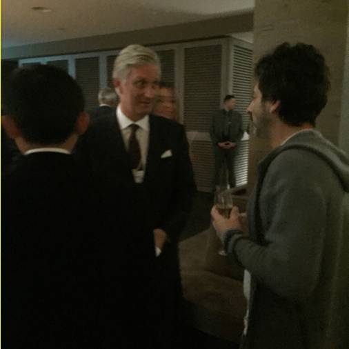 谷歌创始人谢尔盖·布林（右一）