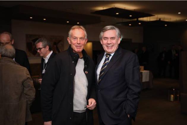 英国前首相布莱尔和布朗