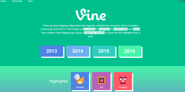 Vine新主页