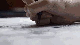 现在作画,已经非常熟练了