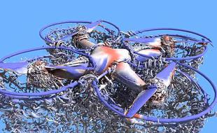 无人机飞行时周围空气啥样？