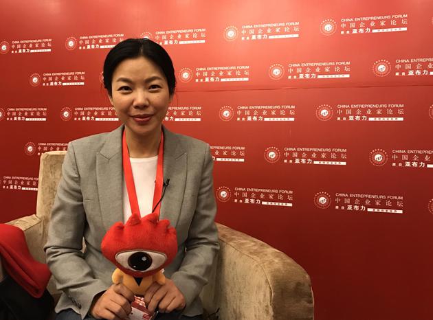 阳光印网创始人及CEO张红梅 新浪科技摄