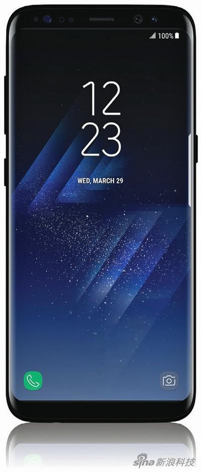 S8渲染图,屏幕狭长,屏占比很高