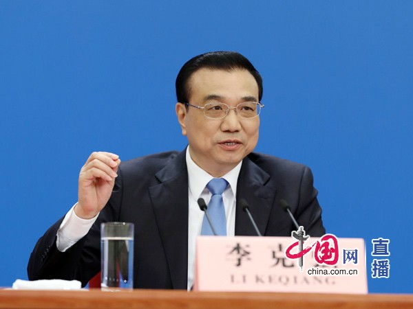 3月15日,李克强总理会见中外记者。中国网记者 董宁 摄