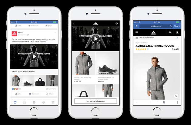 Facebook推新广告形式:品牌一边讲故事一边卖东西