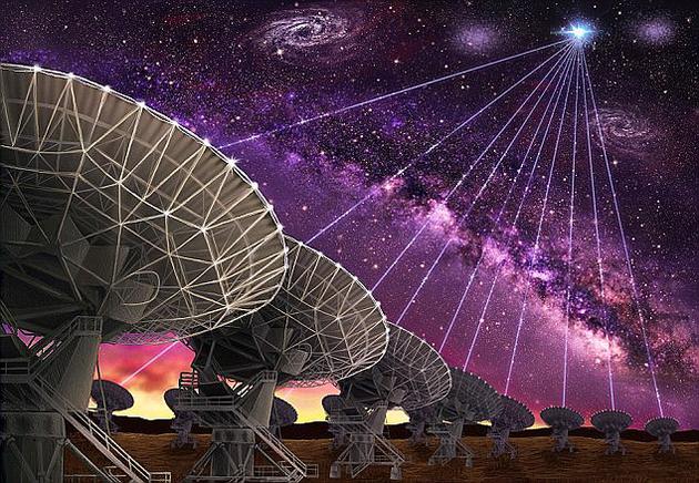 快速电波爆发第一次被射电望远镜探测到是在2007年，天文学家认为它们来自遥远的星系。然而，截至目前科学家还无法确定这些信号的源头，许多人提出，它们可能是外星智慧的迹象。