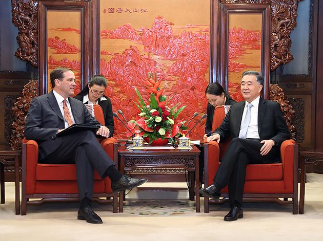 国务院副总理汪洋会见美国思科公司CEO罗卓克