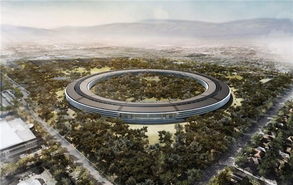 Apple Park不是一天建成的 航拍苹果园区建造