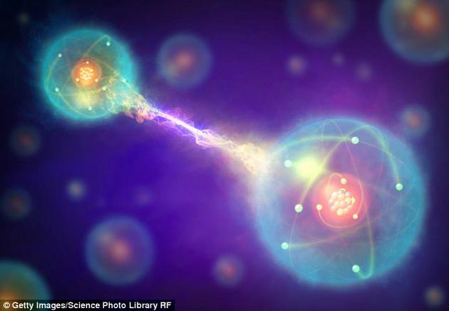 量子纠缠是指，两个粒子即使相隔数光年之遥，也能够具有相互联系的特性。