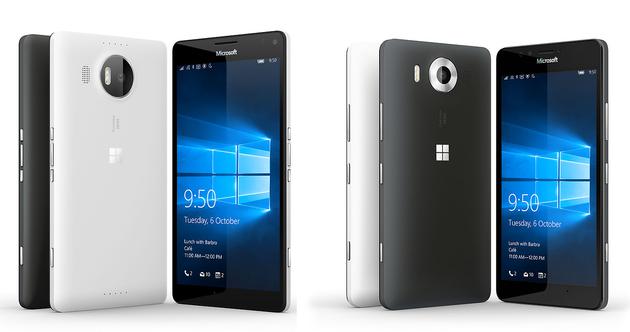 （Lumia 950 和 Lumia 950 XL 图自：extremetech）