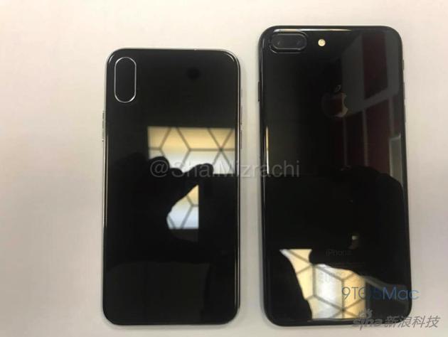 iPhone 8机模与现有的7 Plus对比