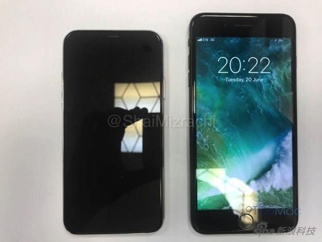 iPhone 8机模与现有的7 Plus对比