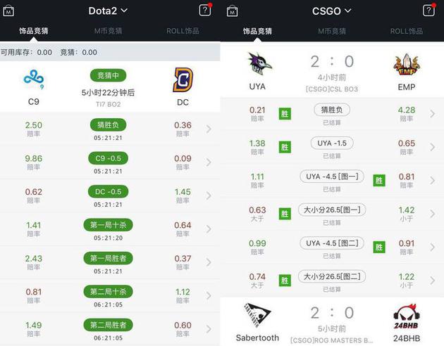 和传统竞技类博彩一些样,每一局比赛都有多样的玩法