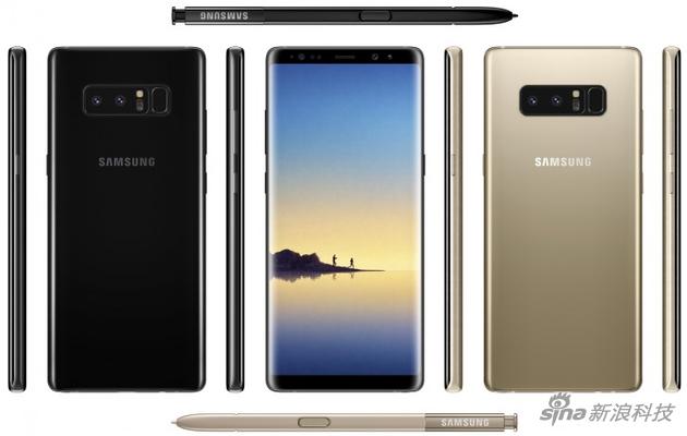 新机皇:Note8安兔兔跑分达18万 三星Galaxy Note8渲染图