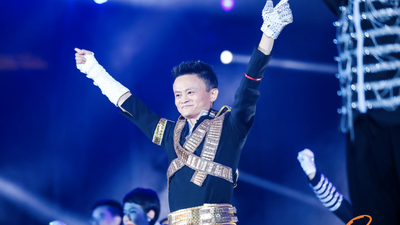 马云跳杰克逊舞蹈