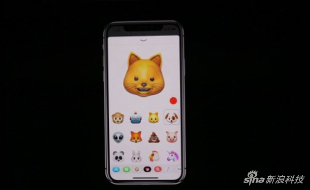 iPhone X可以建立3D表情