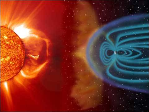 太阳系中充满了太阳风和宇宙射线等太空辐射,对人类和生命健康造成了很大威胁,因为地球磁场的防护,人类才得以在地球上长期生存