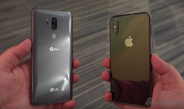 LG G7 ThinQ与iPhone X比较