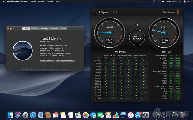 2019款MacBook Air硬盘测试图